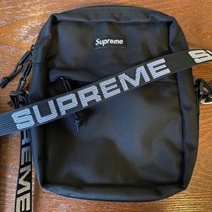 Black supreme shoulder bag